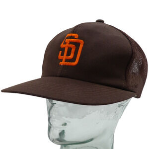 VTG 1980's Sports Specialties San Diego Padres MLB Trucker Snapback Hat Cap
